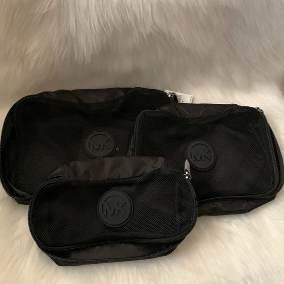 MICHAEL KORS Nylon/Mesh Travel Packing Cube Set of 3 - Picture 1 of 3
